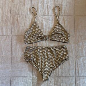 Brown floral 2 piece